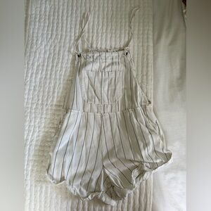 Billabong Ivory and Black Striped Romper